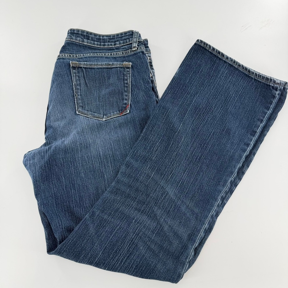 Banana Republic Bootcut Jeans Vintage Women 14L Blue Dark Wash Denim Boot Leg - Picture 1 of 11